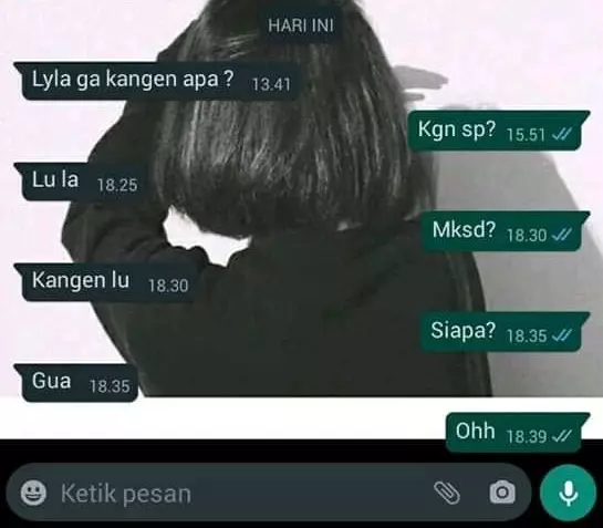 Balasan chat pas lagi PDKT © berbagai sumber