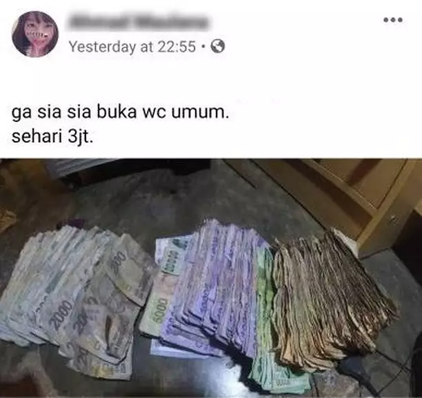 Momen pamer banyak uang © Instagram