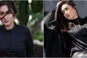 8 Potret terbaru Nafa Urbach kenakan busana gelap, cantik elegan