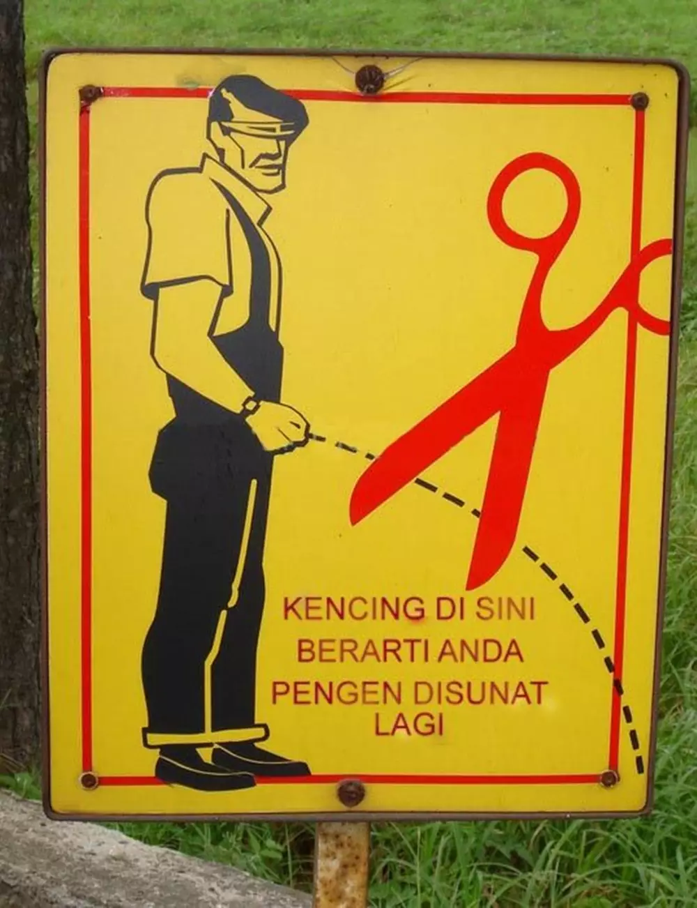 dilarang pipis sembarangan © 1cak