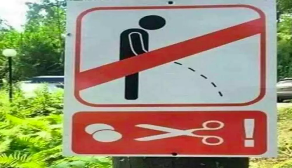 dilarang pipis sembarangan © 1cak