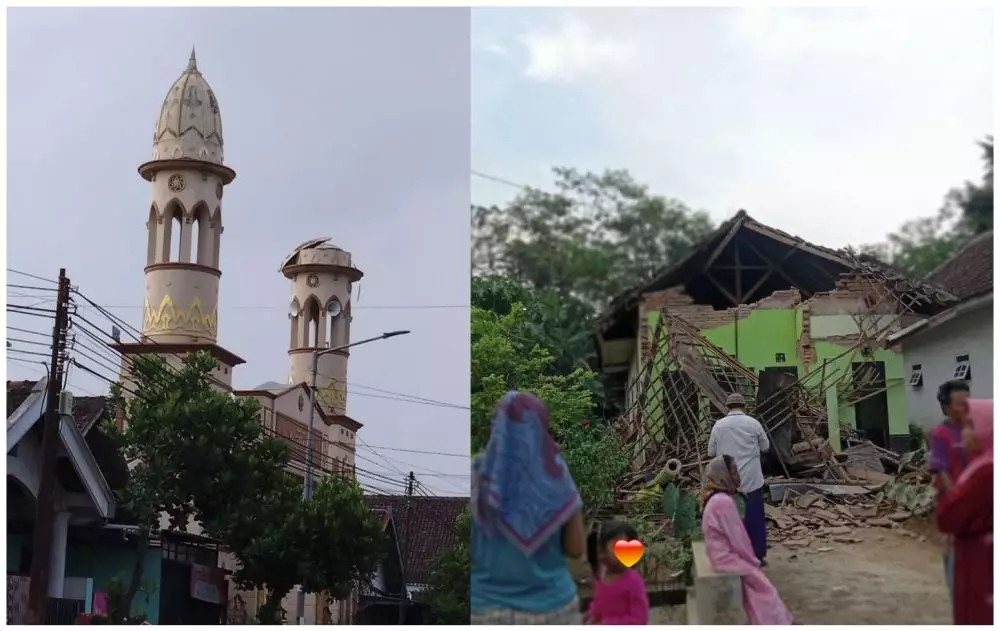 Potret terkini pasca gempa Malang magnitudo 6,7 berbagai sumber Potret terkini pasca gempa Malang magnitudo 6,7 berbagai sumber