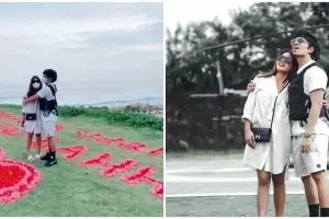 Momen Atta beri kejutan Aurel dari atas helikopter, romantis abis