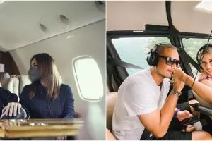 Momen mesra 8 pasangan seleb di dalam pesawat, terbaru ada Atta-Aurel