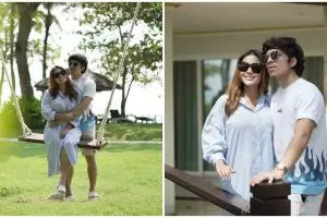 5 Momen dinner Aurel dan Atta Halilintar, romantis di pinggir pantai