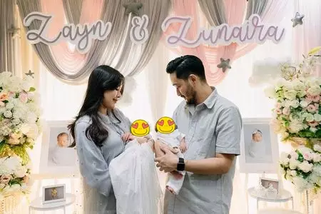 Potret akikah anak kembar seleb © berbagai sumber Potret akikah anak kembar seleb © berbagai sumber