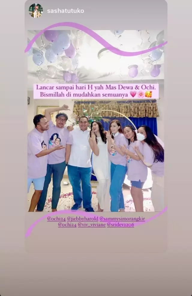 Momen Ochi Rosdiana dilamar © Instagram