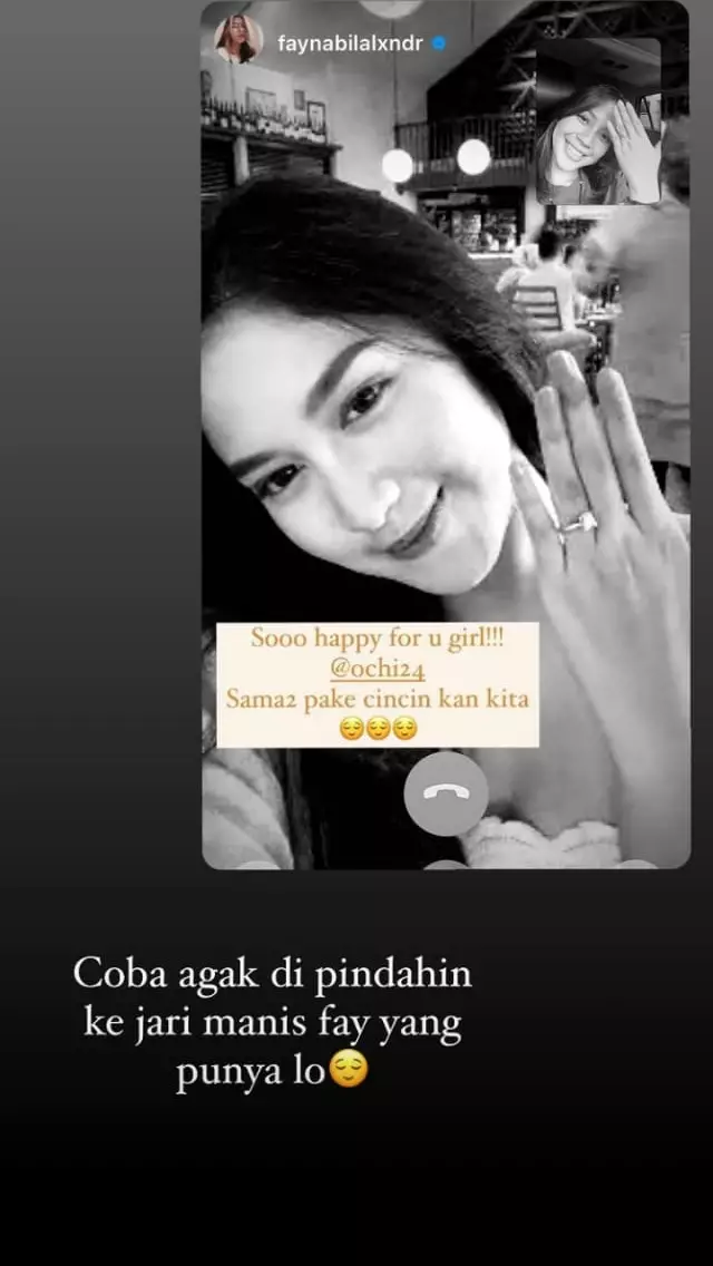 Momen Ochi Rosdiana dilamar © Instagram