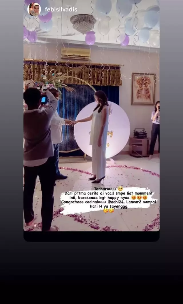 Momen Ochi Rosdiana dilamar © Instagram