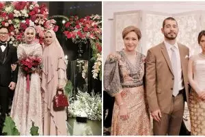 10 Beda gaya Maia Estianty dan Mulan Jameela saat kondangan, memesona