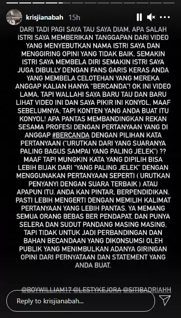 permintaan maaf lesti kejora © instagram