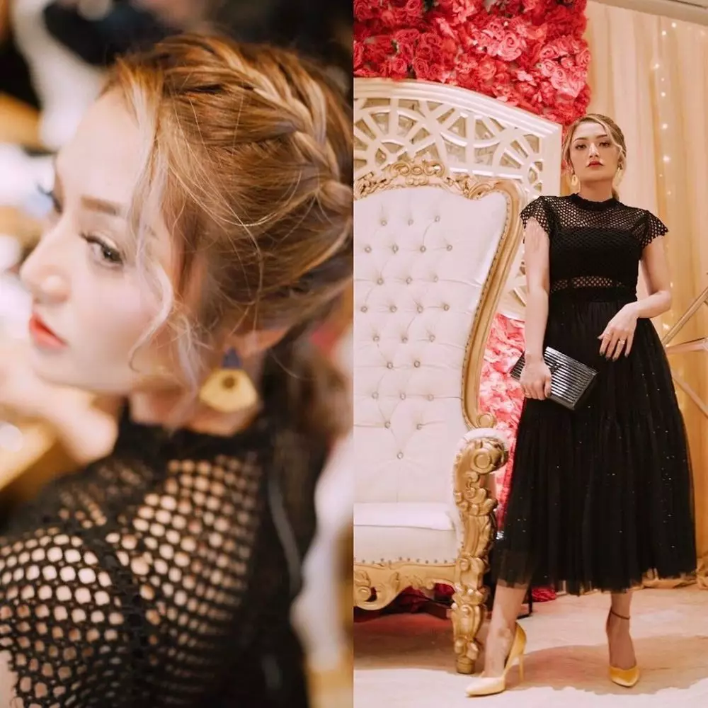 beda gaya kondangan sibad dan lesty © Instagram