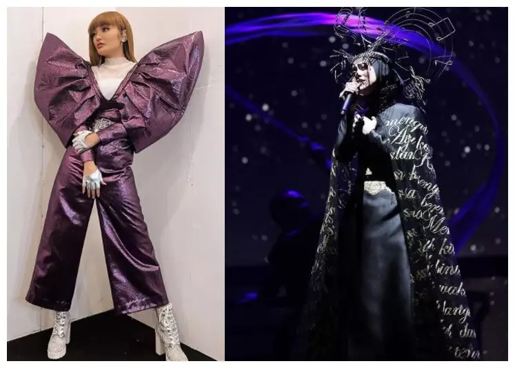 Beda gaya Lesty Kejora dan Siti Badriah di panggung © berbagai sumber Beda gaya Lesty Kejora dan Siti Badriah di panggung © berbagai sumber