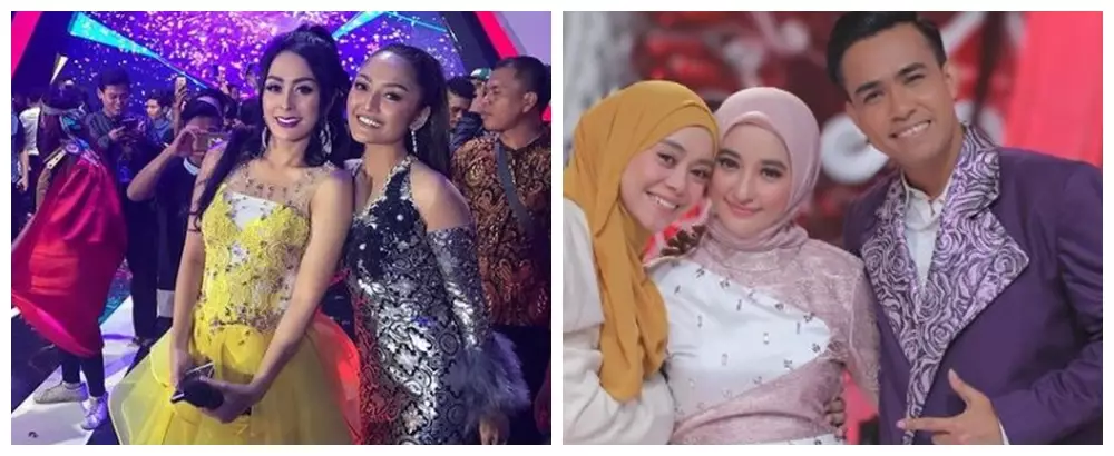 Beda gaya Lesty Kejora dan Siti Badriah di panggung ©berbagai sumber Beda gaya Lesty Kejora dan Siti Badriah di panggung ©berbagai sumber