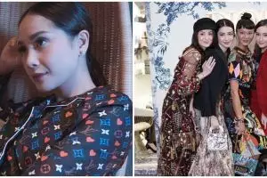 Gaya 11 seleb di acara brand fashion dunia, Nagita di Louis Vuitton