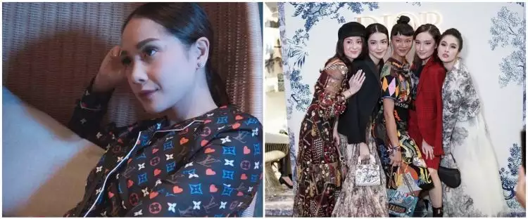 Gaya 11 seleb di acara brand fashion dunia, Nagita di Louis Vuitton