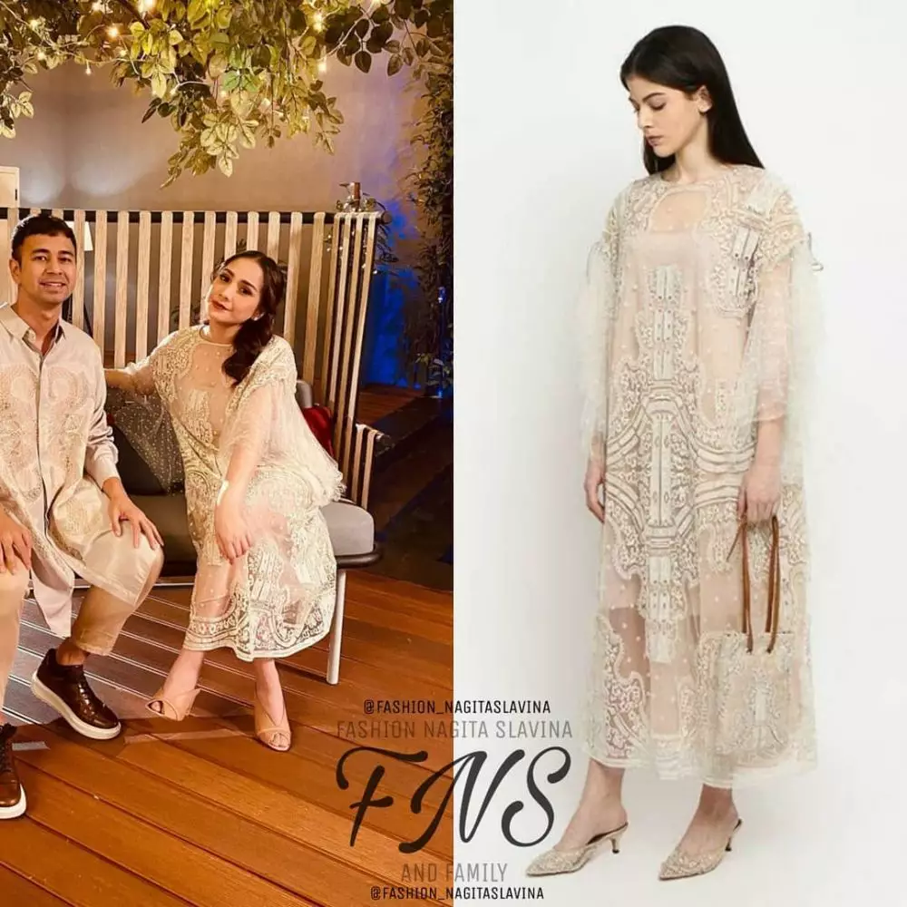 harga fashion kondangan Nagita © Instagram