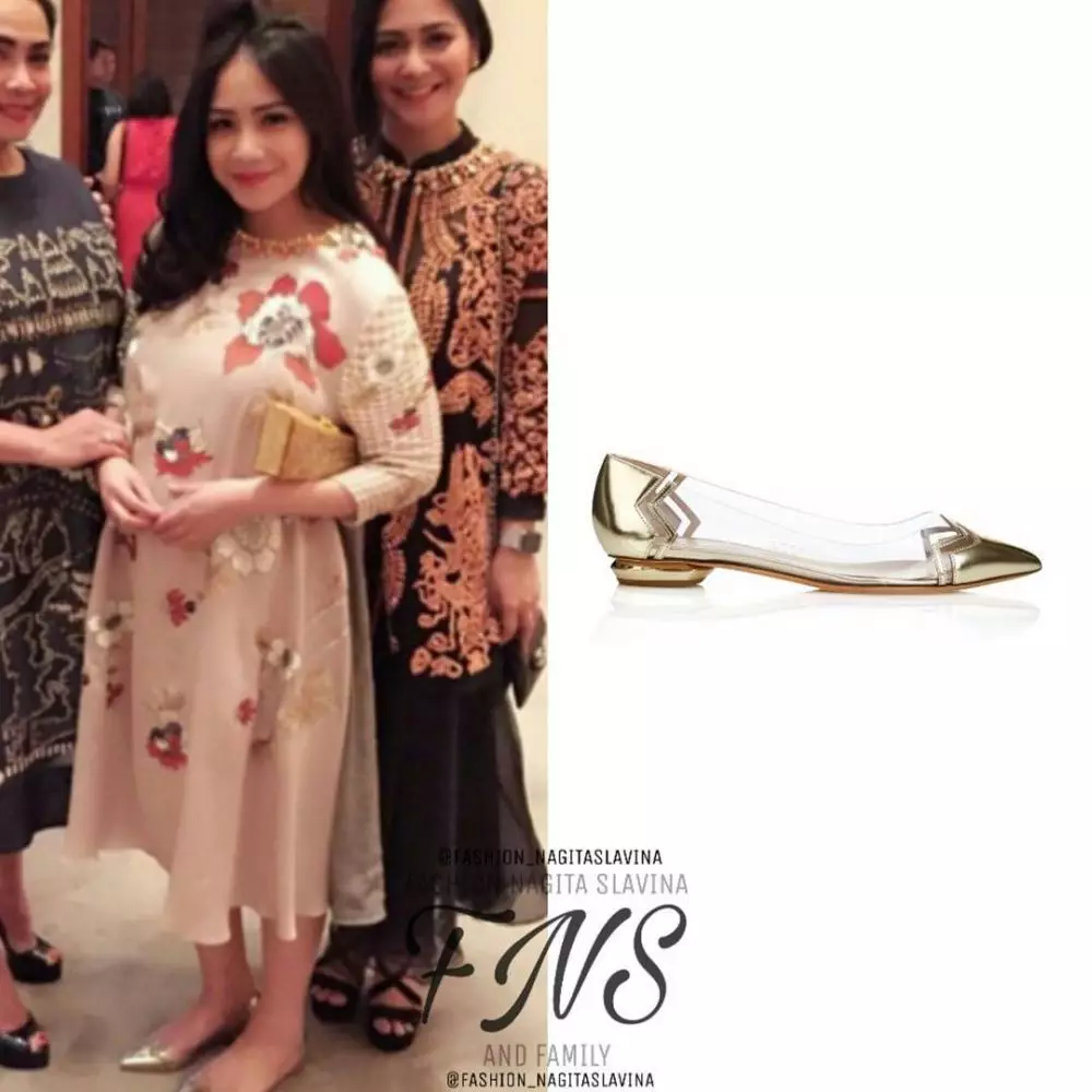 harga fashion kondangan Nagita © Instagram