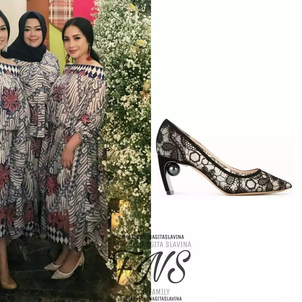 harga fashion kondangan Nagita © Instagram