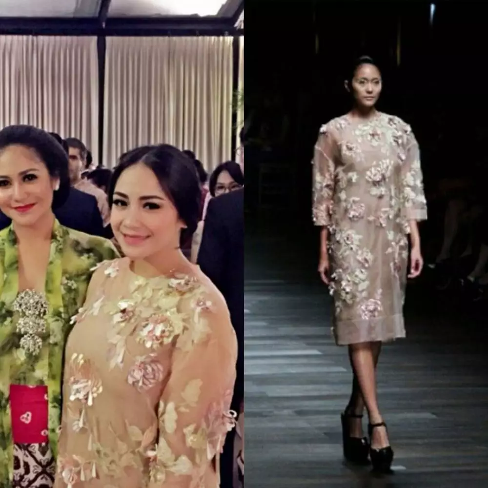 harga fashion kondangan Nagita © Instagram