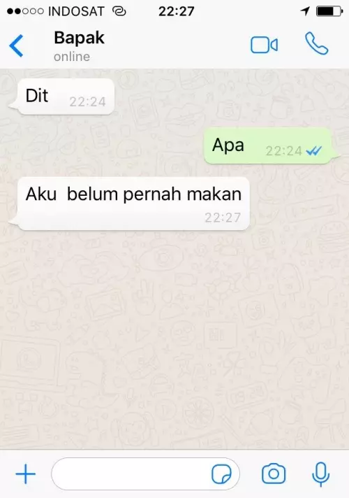 Chat lucu drama dari ayah © berbagai sumber