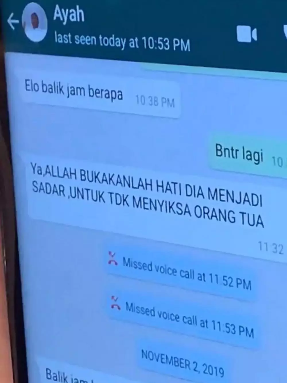 Chat lucu drama dari ayah © berbagai sumber