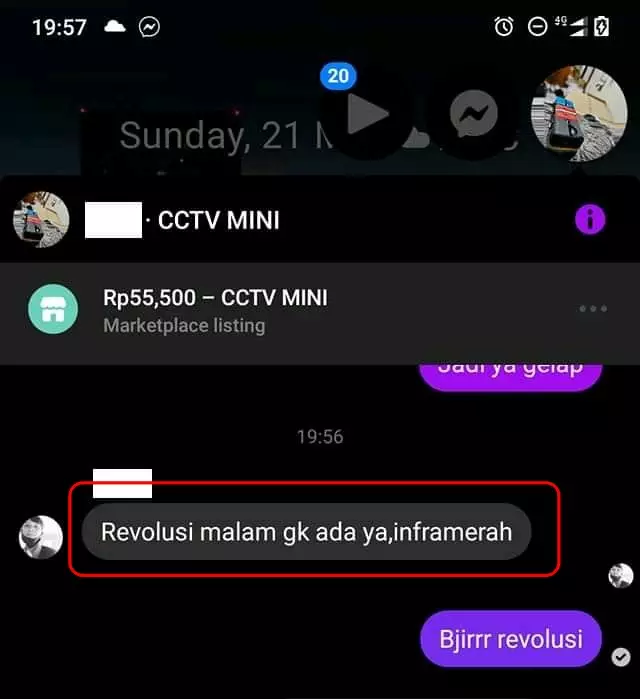 Chat typo transaksi jual beli © Twitter