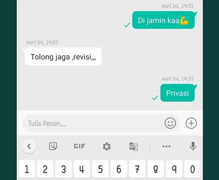 Chat typo transaksi jual beli © Twitter