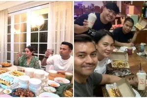Momen buka puasa pertama 7 seleb, Raffi Ahmad curi perhatian