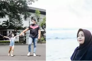 7 Potret Tantri liburan keluarga di Bandung, makan bakso pinggir jalan