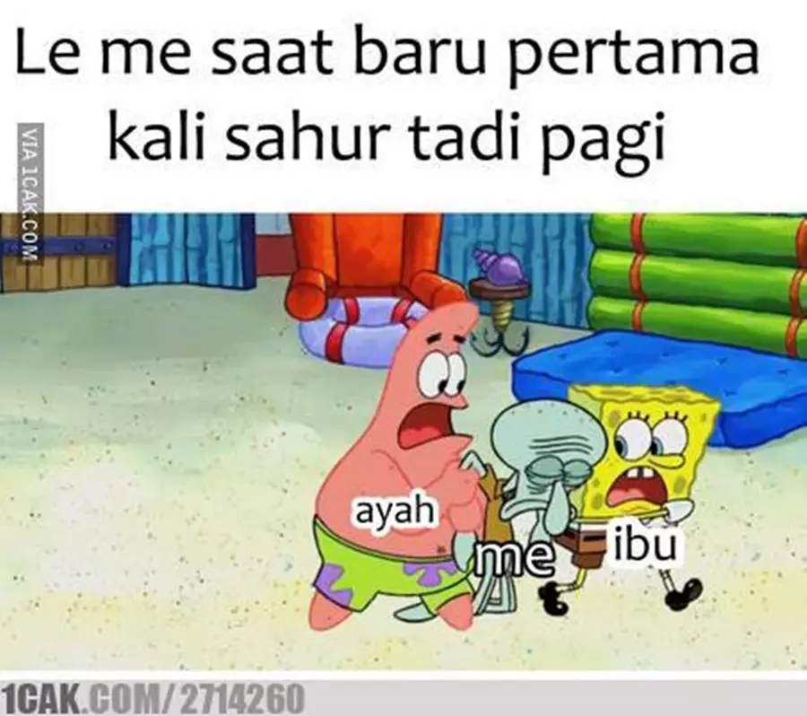 meme bangun sahur © Berbagai Sumber