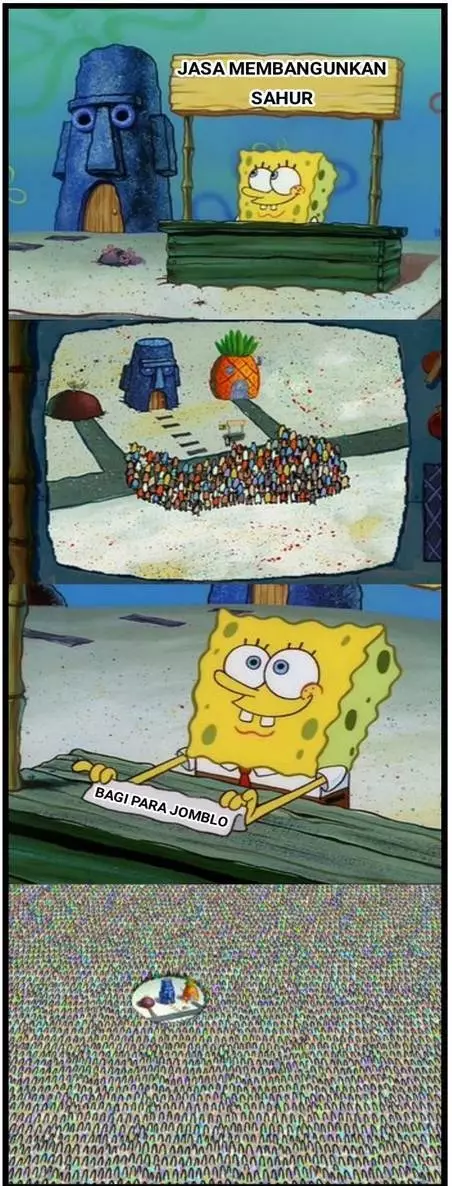 meme bangun sahur © Berbagai Sumber