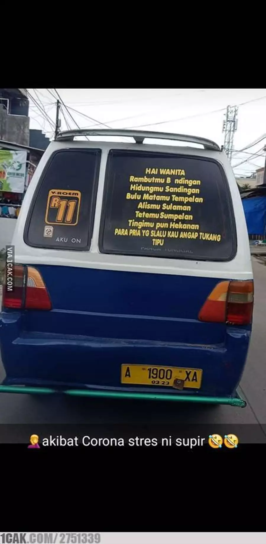 tulisan lucu di angkutan umum © Berbagai Sumber tulisan lucu di angkutan umum © Berbagai Sumber