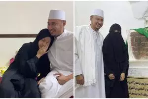 10 Momen Kartika Putri dan suami antar anak ke pesantren, penuh haru