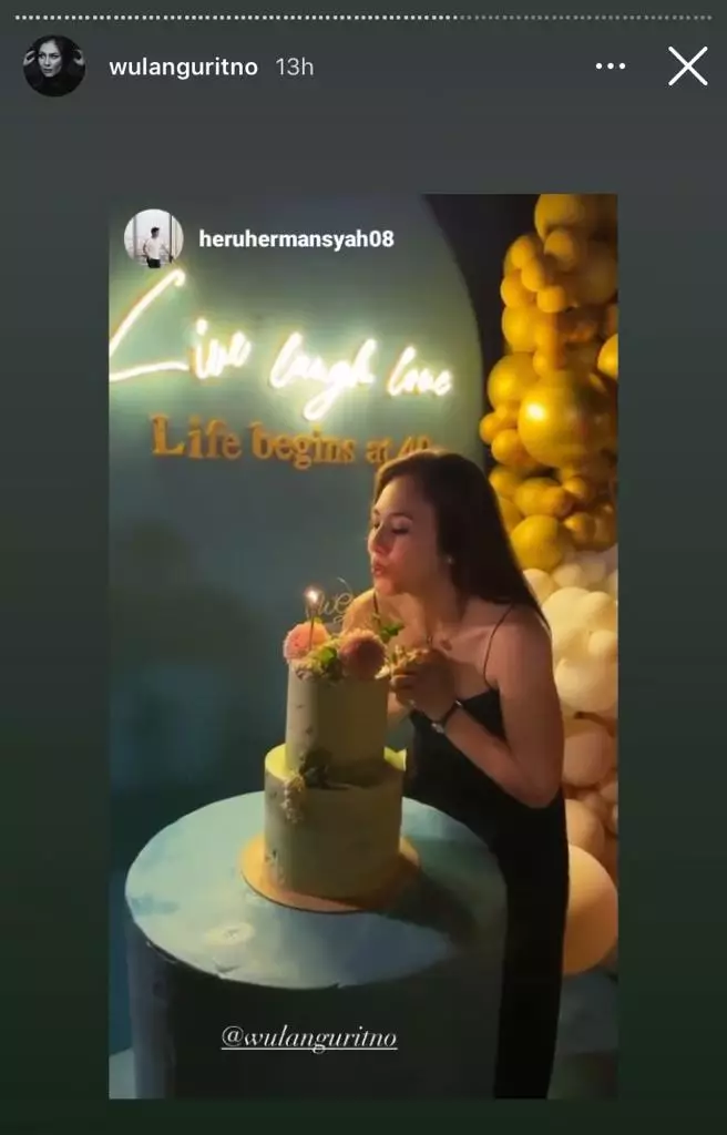 Momen perayaan ulang tahun Wulan Guritno © Instagram/@wulanguritno Momen perayaan ulang tahun Wulan Guritno © Instagram/@wulanguritno