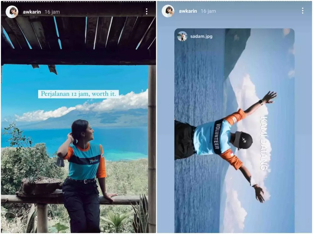 awkarin volunteer penyintas banjir NTT   © 2021 brilio.net