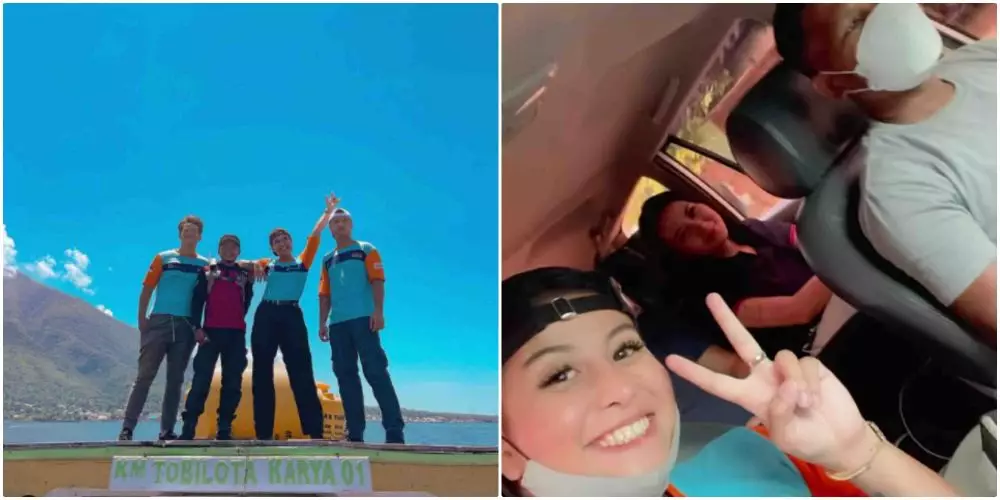 awkarin volunteer penyintas banjir NTT   © 2021 brilio.net