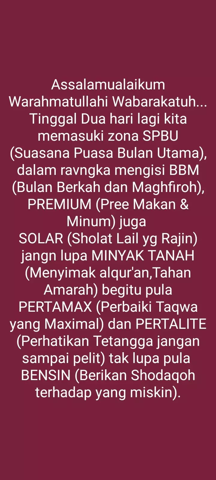 Status WA lucu di hari puasa © berbagai sumber Status WA lucu di hari puasa © berbagai sumber