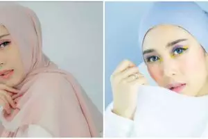 Mantap berhijab, ini 10 gaya memesona Widya Amelia istri Yoga Arizona