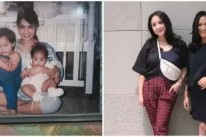 10 Potret Nagita Slavina dan Caca Tengker sedari kecil, sister goals