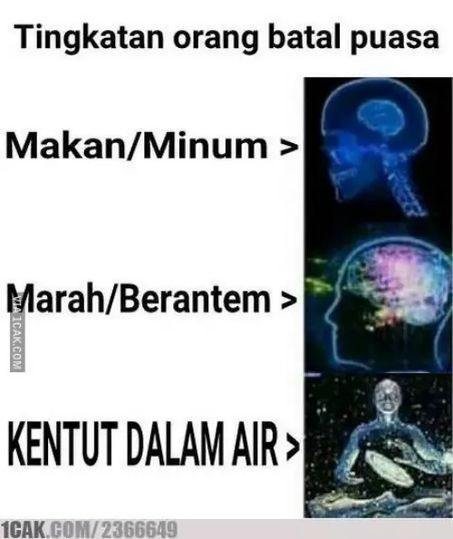 Meme lucu batal puasa © berbagai sumber Meme lucu batal puasa © berbagai sumber