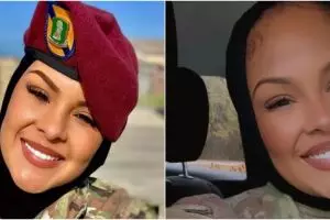 10 Potret Savannah Spencer, tentara berhijab pertama lulusan Airbone