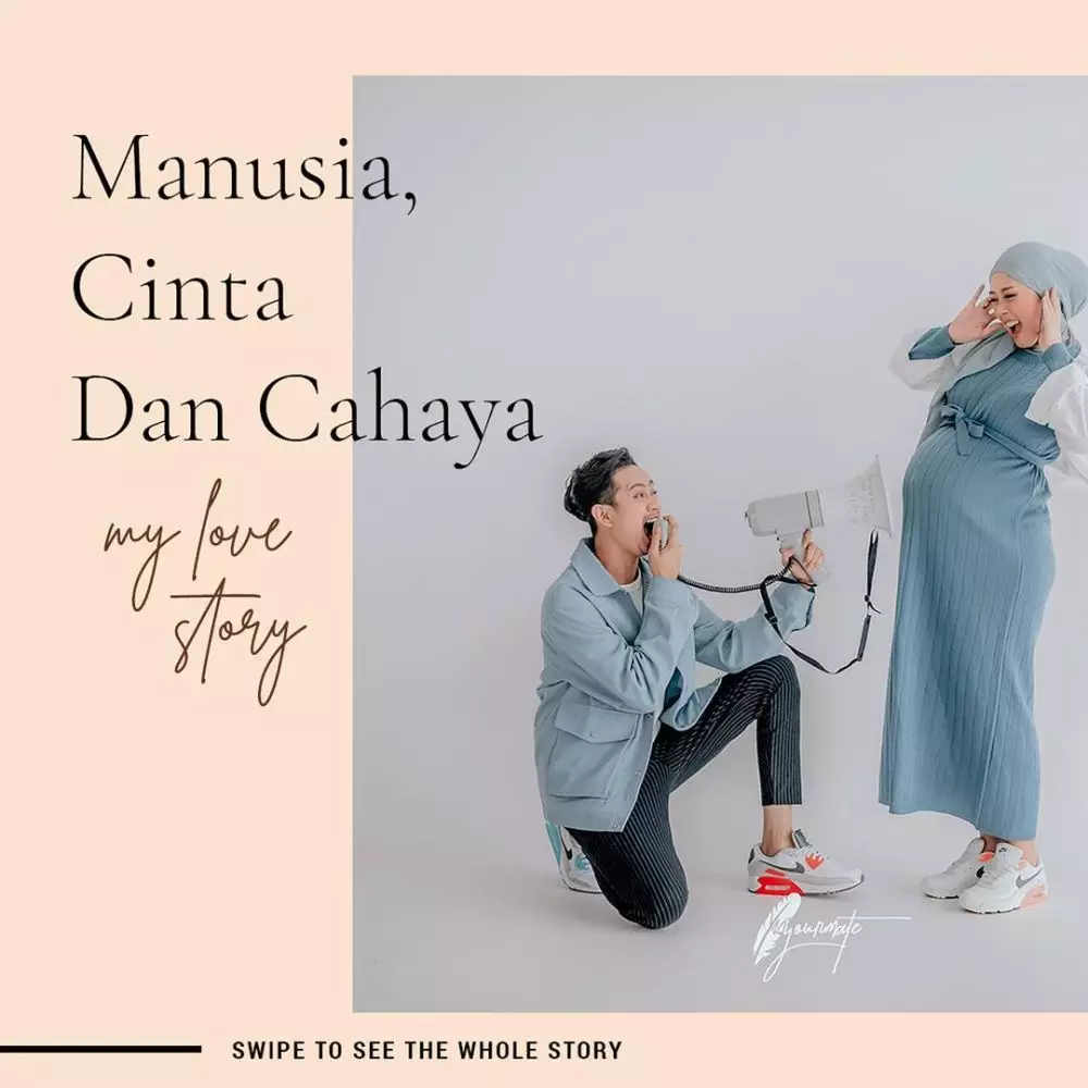 gaya maternity shoot Widya Amelia dan Yoga Arizona dari berbagai sumber