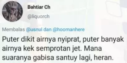 Kekesalan warganet pada keran biru © berbagai sumber Kekesalan warganet pada keran biru © berbagai sumber