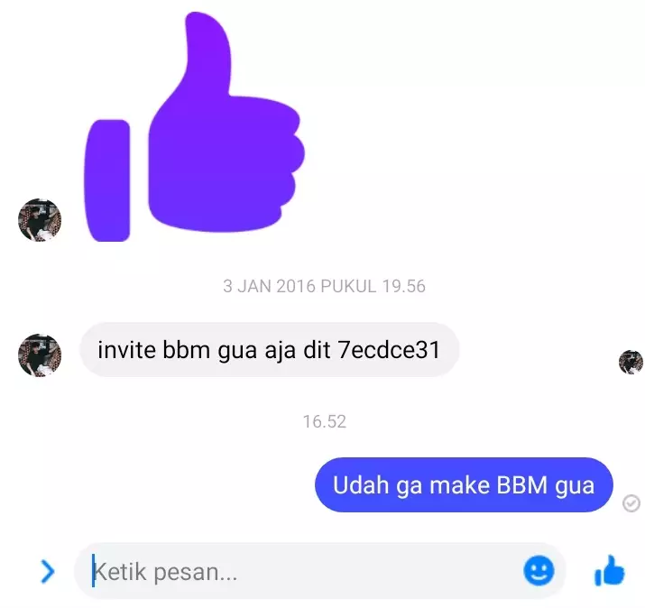 Chat dibalas bertahun kemudian © 2021 Twitter