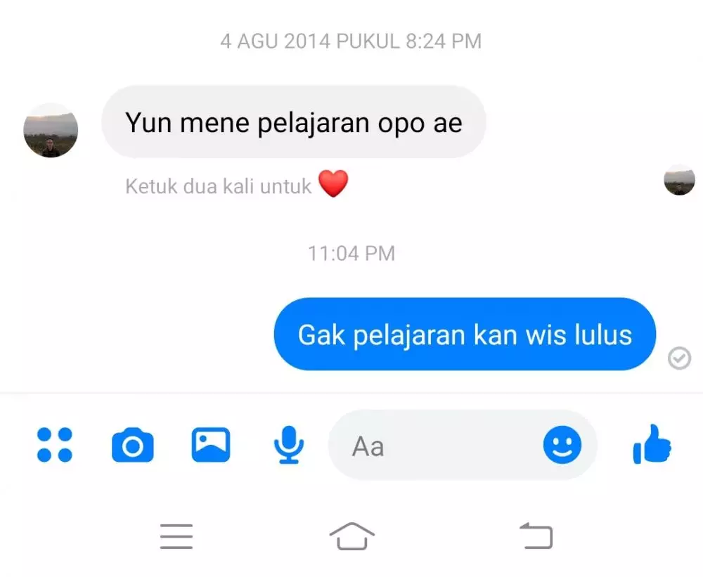 Chat dibalas bertahun kemudian © 2021 Twitter