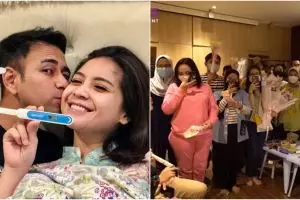 Hamil 6 minggu, ini 8 momen Nagita Slavina dapat kejutan dari tim Rans
