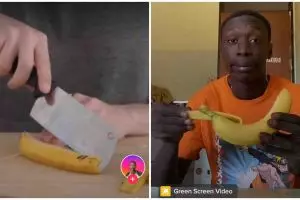 Viral video TikTok pria kupas pisang tembus 142 juta penonton