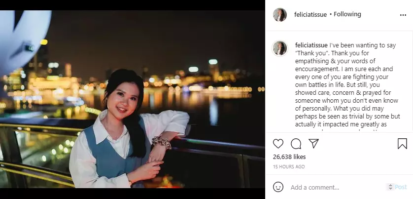 unggahan terbaru Felicia Tissue jadi sorotan Instagram unggahan terbaru Felicia Tissue jadi sorotan Instagram
