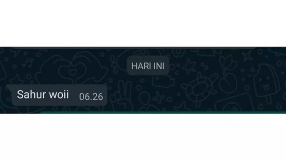 chat absurd bangunin orang sahur Berbagai sumber